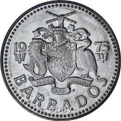 #1270223 Barbados, 10 Dollars, Neptune, 1975, Proof, Silver, MS, KM17, a