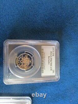 1973 Barbados pcgs pr 67 25 cents population of 15