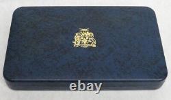 1973 Silver Barbados 8 Coin First Official Coinage Proof Set Ogp Km# Ps1