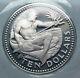 1974 BARBADOS Huge 4.2cm VINTAGE NEPTUNE Old Proof Silver 10 Dollars Coin i85251