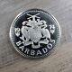 1974 BARBADOS VINTAGE NEPTUNE Proof Silver 10 Dollars Coin MINT RARE