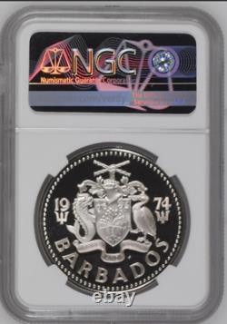 1974 Fm Barbados S$5 Ngc Pf 69 Ultra Cameo