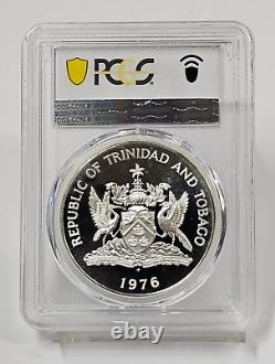 1976-FM Trinidad & Tobago $100 Proof Coin PCGS Graded PR68