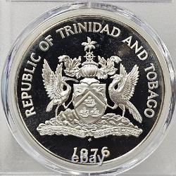 1976-FM Trinidad & Tobago $100 Proof Coin PCGS Graded PR68