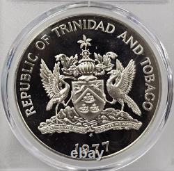 1977-FM Trinidad & Tobago $10 Proof Coin PCGS Graded PL68