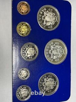 1980 Barbados Proof Set 8-Coin Franklin Mint Aquaman Neptune Poseidon silver