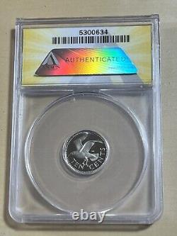 1982 Barbados 10 Cents Proof Graded PR70DCAM by ANACS Very Low Mintage