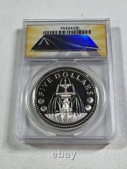 1982 Barbados $5 Silver Proof Graded PR 68 DCAM by ANACS Low Mintage