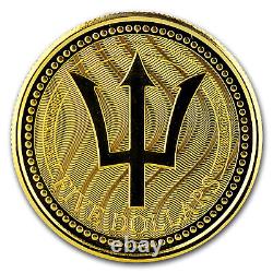 2017 Barbados 1 oz Gold Trident BU