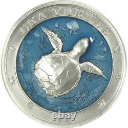 2018 Barbados Sea Turtle Uncirculated 3 oz. 999 Silver SKUCPC9035