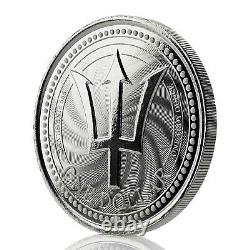 2019 BARBADOS TRIDENT? 1 oz. 999 Silver Coin Proof-like BU FULL ROLL OF 20