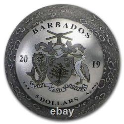 2019 Barbados 1 oz Silver 50th Anniversary Moon Landing