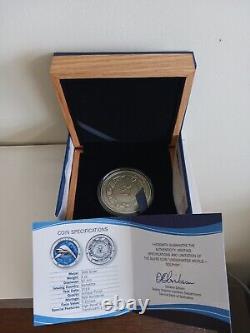 2019 Barbados Silver 3 Oz. $5 Coin Dolphin Underwater World