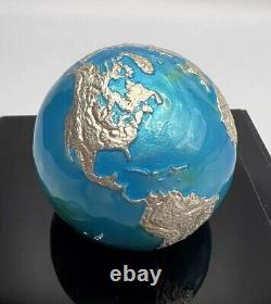 2020 Barbados Blue Marble Planet Earth Globe 3 oz Pure Silver Spherical Coin