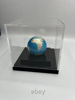 2020 Barbados Blue Marble Planet Earth Globe 3 oz Pure Silver Spherical Coin