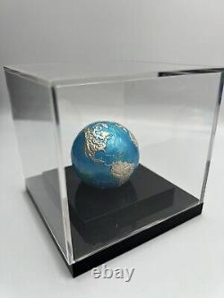 2020 Barbados Blue Marble Planet Earth Globe 3 oz Pure Silver Spherical Coin