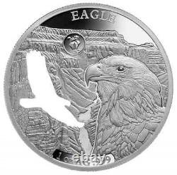 2020 Silver EAGLE Barbados Shapes America Cut-Out Proof Li 1 oz. 999 NGC PL69