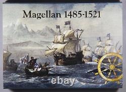 2021 Barbados $5 Dollar Circumnavigation World 500 Years Magellan 3 Oz Silver