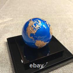 2021 Barbados Blue Marble Planet Earth with Rose Gold 3oz. Spherical Silver Coin