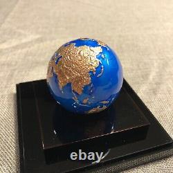 2021 Barbados Blue Marble Planet Earth with Rose Gold 3oz. Spherical Silver Coin