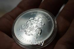 2021 Barbados Caribbean Octopus 999 1oz fine silver coin C342