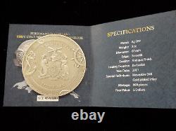 2021 Barbados Magellan 3oz round with gold coin inlay only 999 mintage