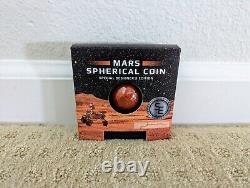 2021 Barbados Mars Spherical 3D Coin Designers Special Edition /300 1 Oz Silver