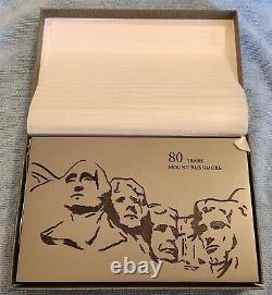 2021 Barbados Mount Rushmore 4-Coin Set 24K Gold Plated (007/250) Low MintageCOA