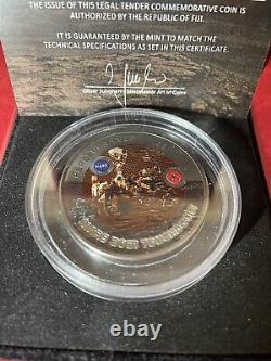 2021 Barbados SPHERICAL MARS 3D Planet 1 Oz Ag Coin 5$ Antq'd Finish+BONUS PKG