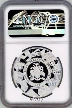 2021 Barbados Scooby Doo 1/2 oz Silver Proof $1 Coin NGC 70