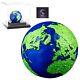 2022 3 oz Silver Blue Marble Green Planet Earth Spherical Coin Barbados. 999