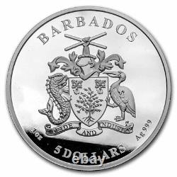 2022 Barbados 1 oz Silver Double Portrait From Queen to King SKU#260324