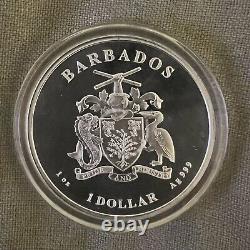 2022 Barbados 1 oz Silver Octopus BU