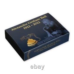 2022 Barbados 100th Anniversary Alexander Graham Bell Telephone Shaped 3 oz S