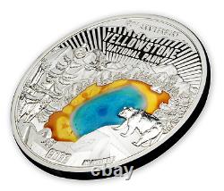 2022 Barbados $5 Yellowstone National Park 150g Silver 750 Mintage