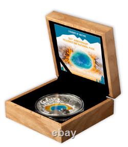 2022 Barbados $5 Yellowstone National Park 150g Silver 750 Mintage