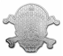 2022 Barbados 5 oz Silver $5 Treasure Island Skull Coin