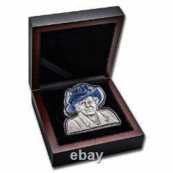 2022 Barbados 5 oz Silver Queen Elizabeth II Shaped Coin SKU#279400