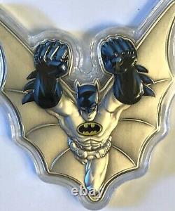 2022 Barbados BATMAN -limited 750 total mintage- with OGP & COA 5 oz silver coin