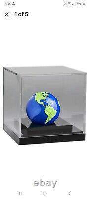 2022 Barbados Blue Marble Green Planet Earth 3 oz Silver $5 BU Coin OGP withCOA