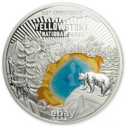 2022 Barbados Colours of Nature Yellowstone 150 Gram Silver Coin