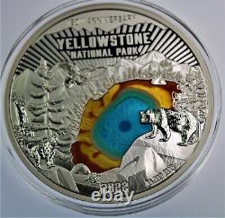 2022 Barbados Colours of Nature Yellowstone 150 Gram Silver Coin