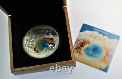 2022 Barbados Colours of Nature Yellowstone 150 Gram Silver Coin