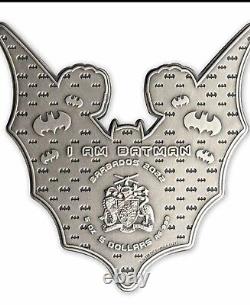 2022 Barbados DC Comics Batman 5oz. 999 Silver Coin Colorized