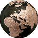 2022 Barbados Dark Marble with Rose Gold Plating 3oz Spherical Silver very rare