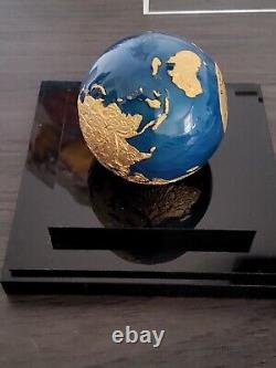 2022 Barbados Endangered Blue Marble with Gold Plating- Mintage 999 RARE 3oz Ag