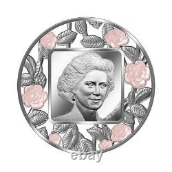 2022 Barbados Filigree Lady Diana 2 oz Silver Proof Like $5 Coin GEM Prooflik