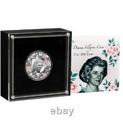 2022 Barbados Filigree Lady Diana 2 oz Silver Proof Like $5 Coin GEM Prooflik