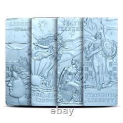 2022 Barbados The Lady Liberty 4oz Silver Coin Ice Blue 4- 1 oz Coin Set