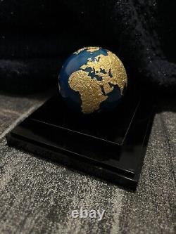 2022 Palau Endangered Blue Marble Earth Meteorite Coin Gold Plated